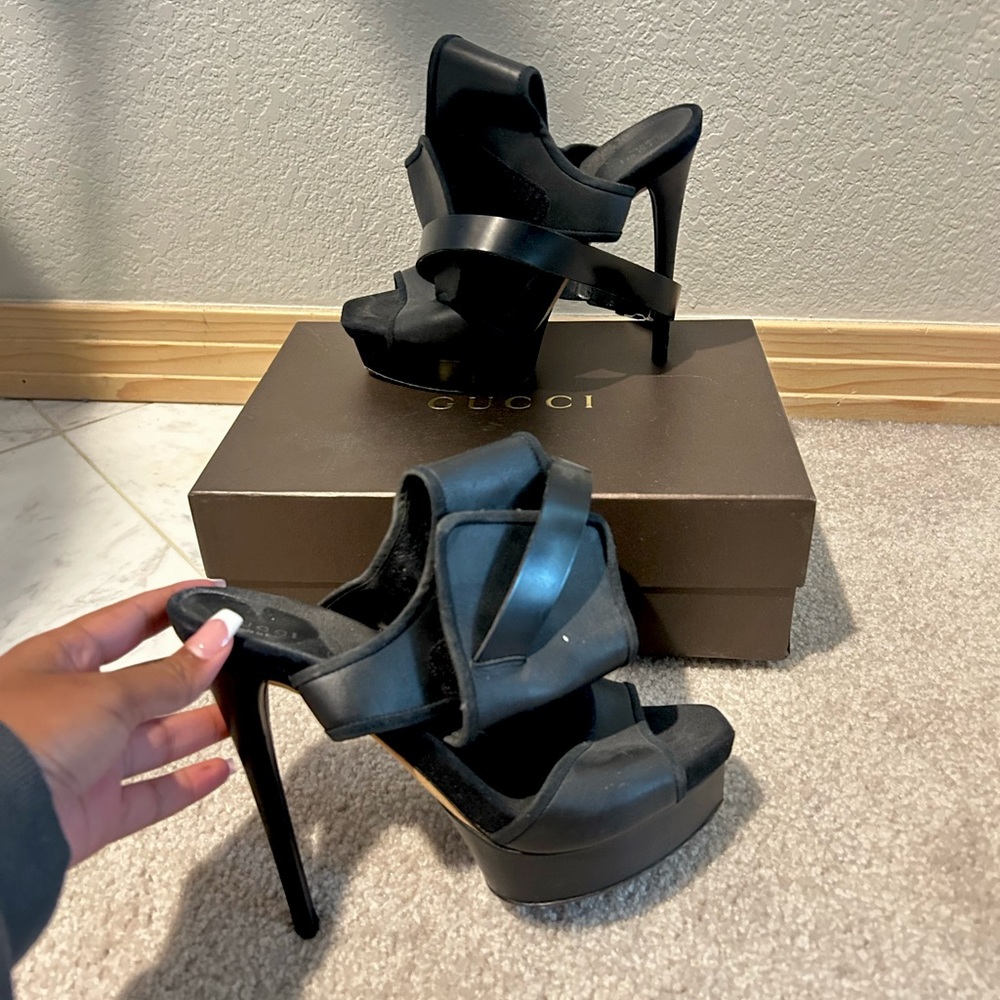GUCCI Heels, Clip Around Ankle